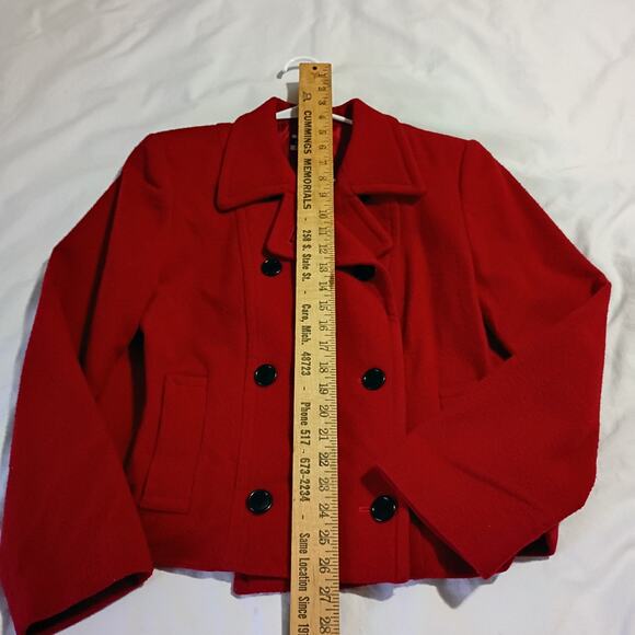Pendleton Knockabouts Women's 10 100% Wool Red Double Button Jacket USA MADE - Picture 9 of 11